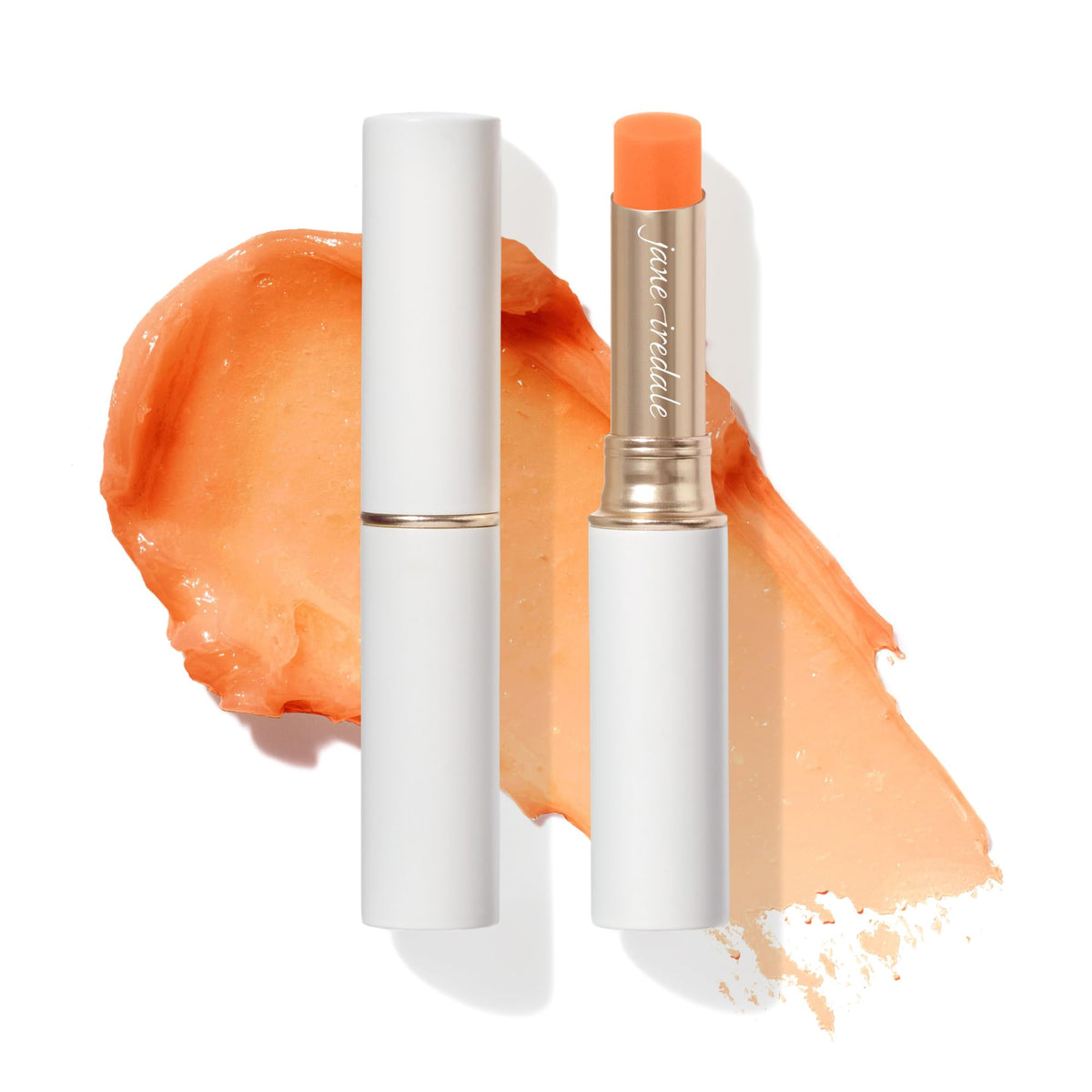 jane iredale front packaging showing compact tube and peach tint for easy grab-and-go
