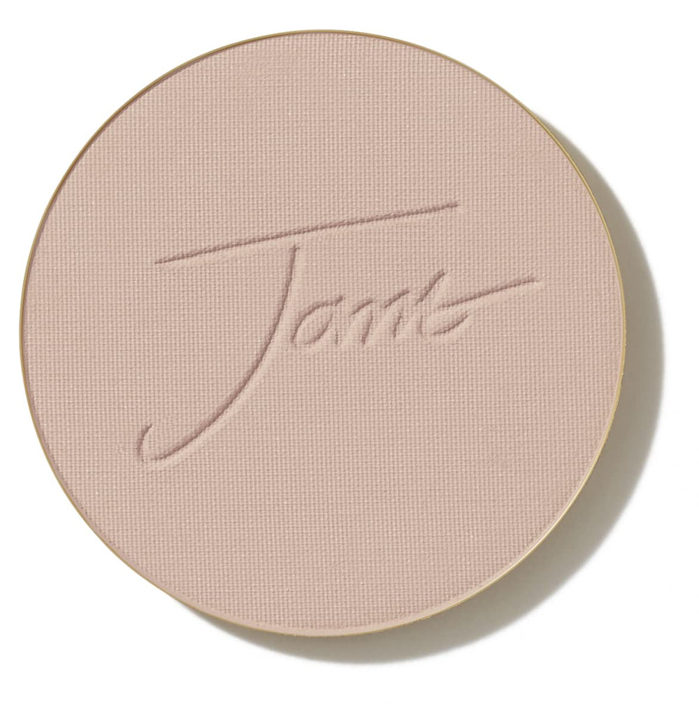 jane iredale compact front view showing refill and benefit of portable SPF