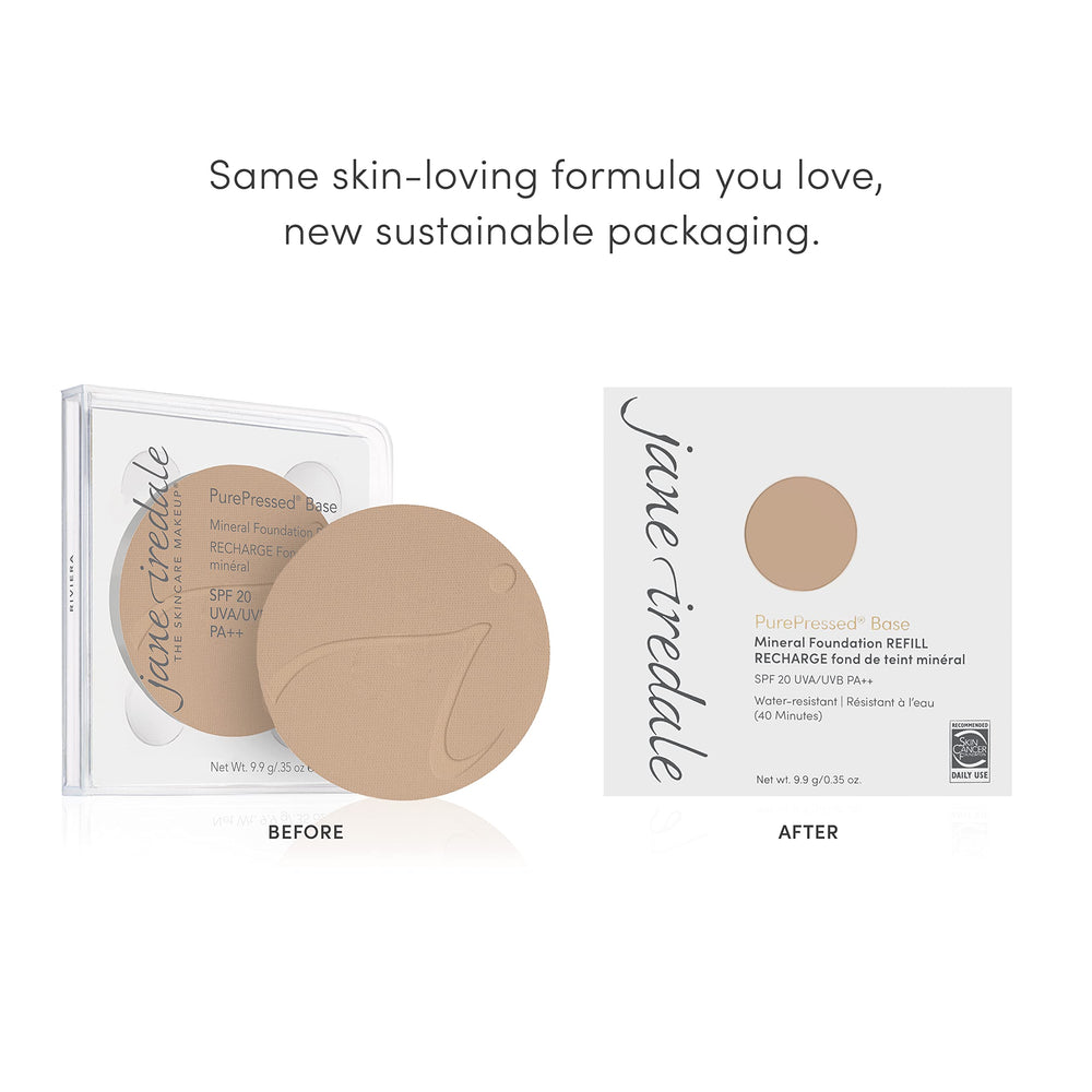 jane iredale product label highlighting clean-ingredient and reef-safe benefits