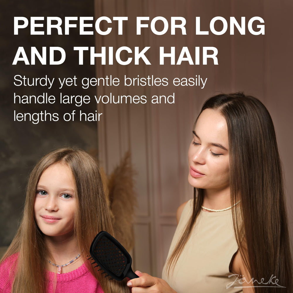 Jäneke Superbrush packaging and label highlighting features and care benefits
