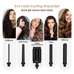 janelove ceramic barrel close-up highlighting smooth coating for frizz reduction