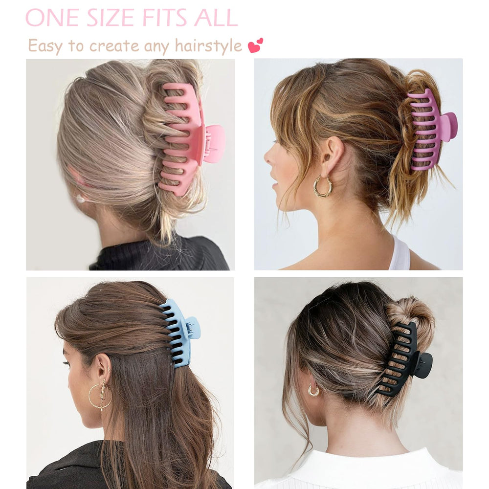 JANFUN rectangle clip securing thick hair with strong hold for all-day wear