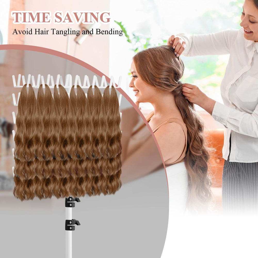 JANMPASK combs and clips included for neat parting and secure hold