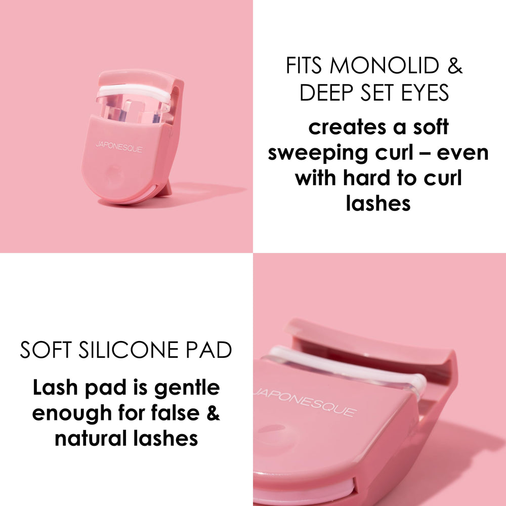 JAPONESQUE curler inside a purse to show portable beauty tool for on-the-go