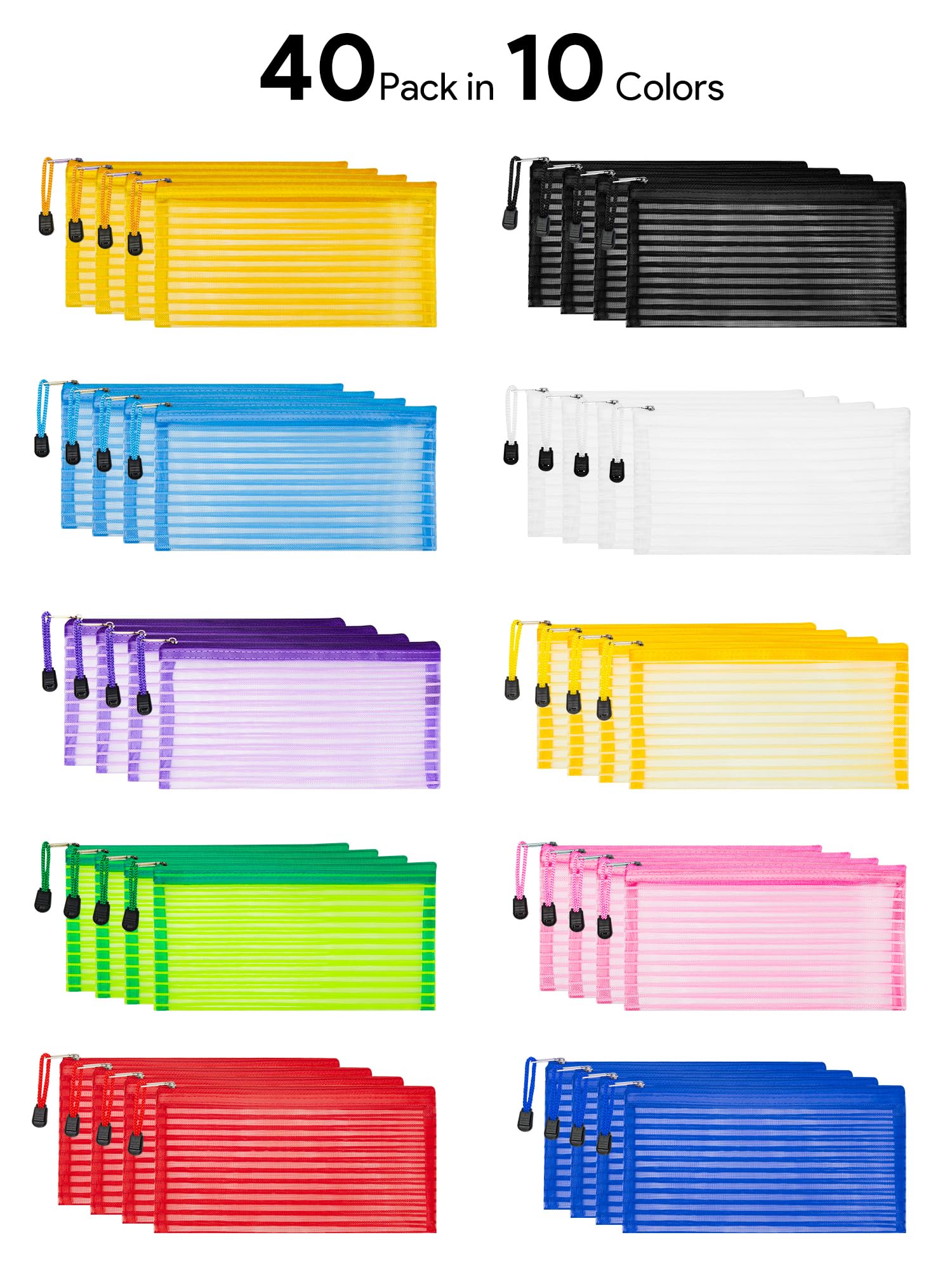 JARLINK row of ten colors for quick color-coded organization