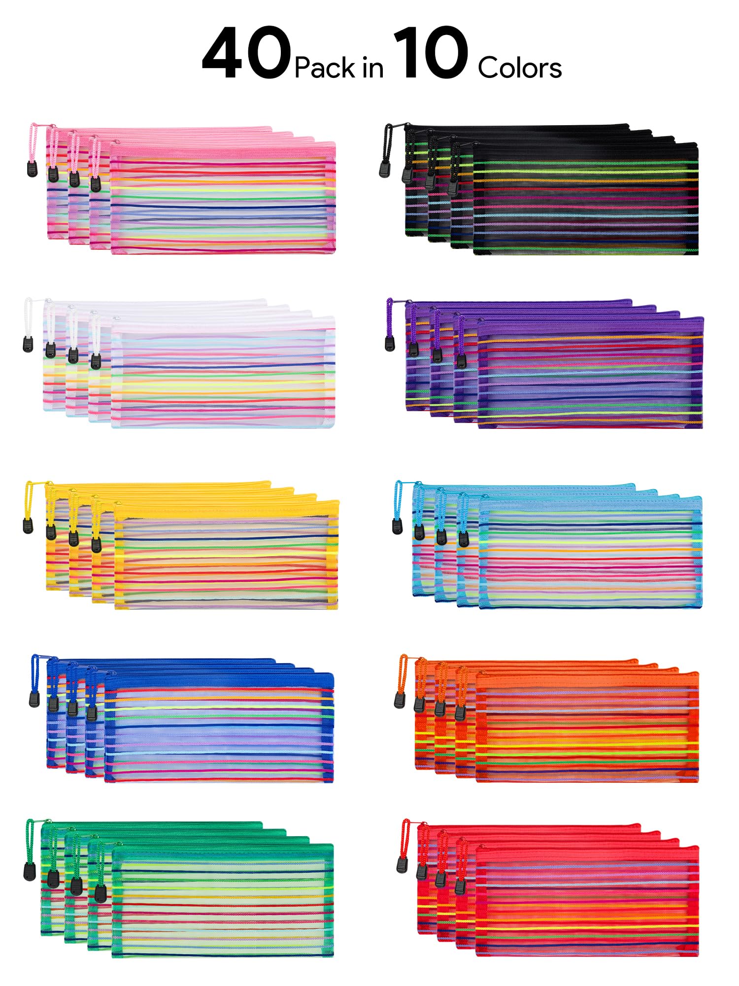 JARLINK pouch open with pens and cables showing organized storage benefit