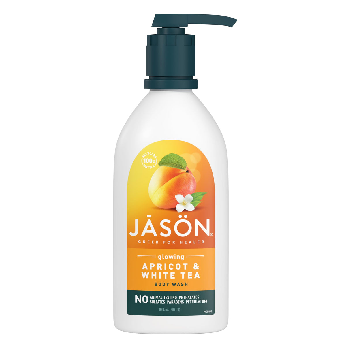 JASON front packaging showing bottle and label, highlighting gentle cleansing
