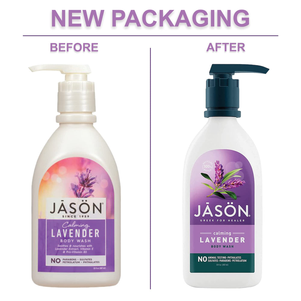 JASON creamy lather texture with lavender hint for soft, hydrated skin
