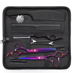 JASON purple scissors set front view showing complete toolkit benefit durable storage