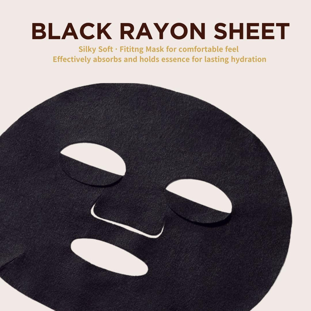 JAYJUN JJ sheet mask applied on face showing smooth adhesion