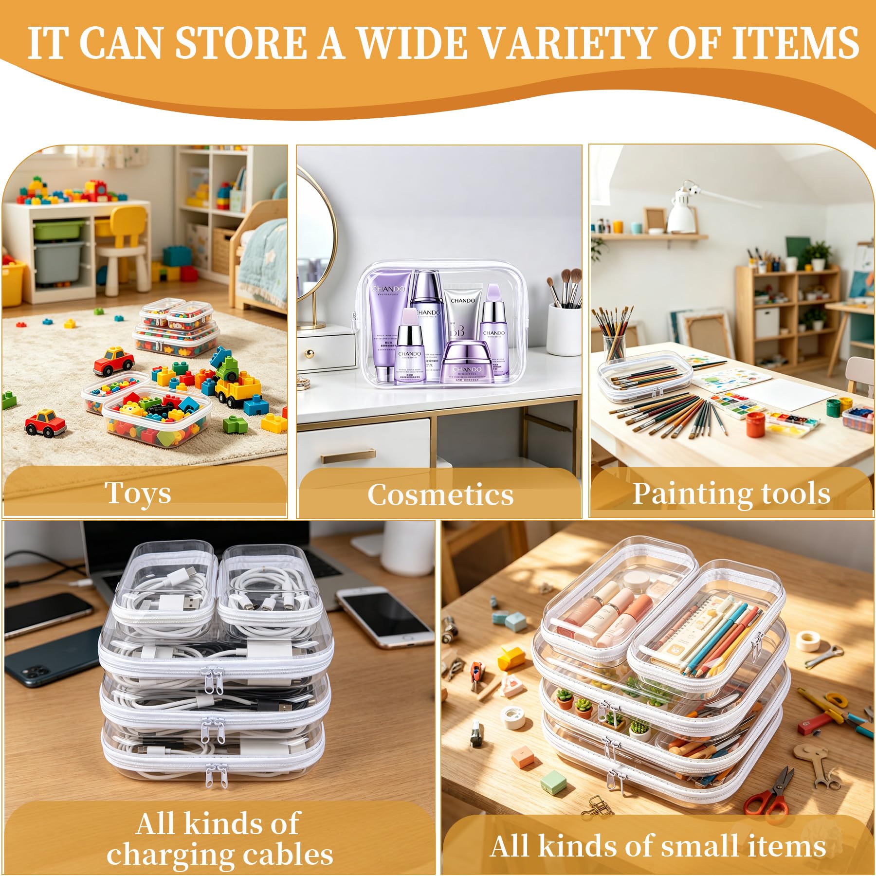 jayuwe open large case with cables showing easy visibility and access
