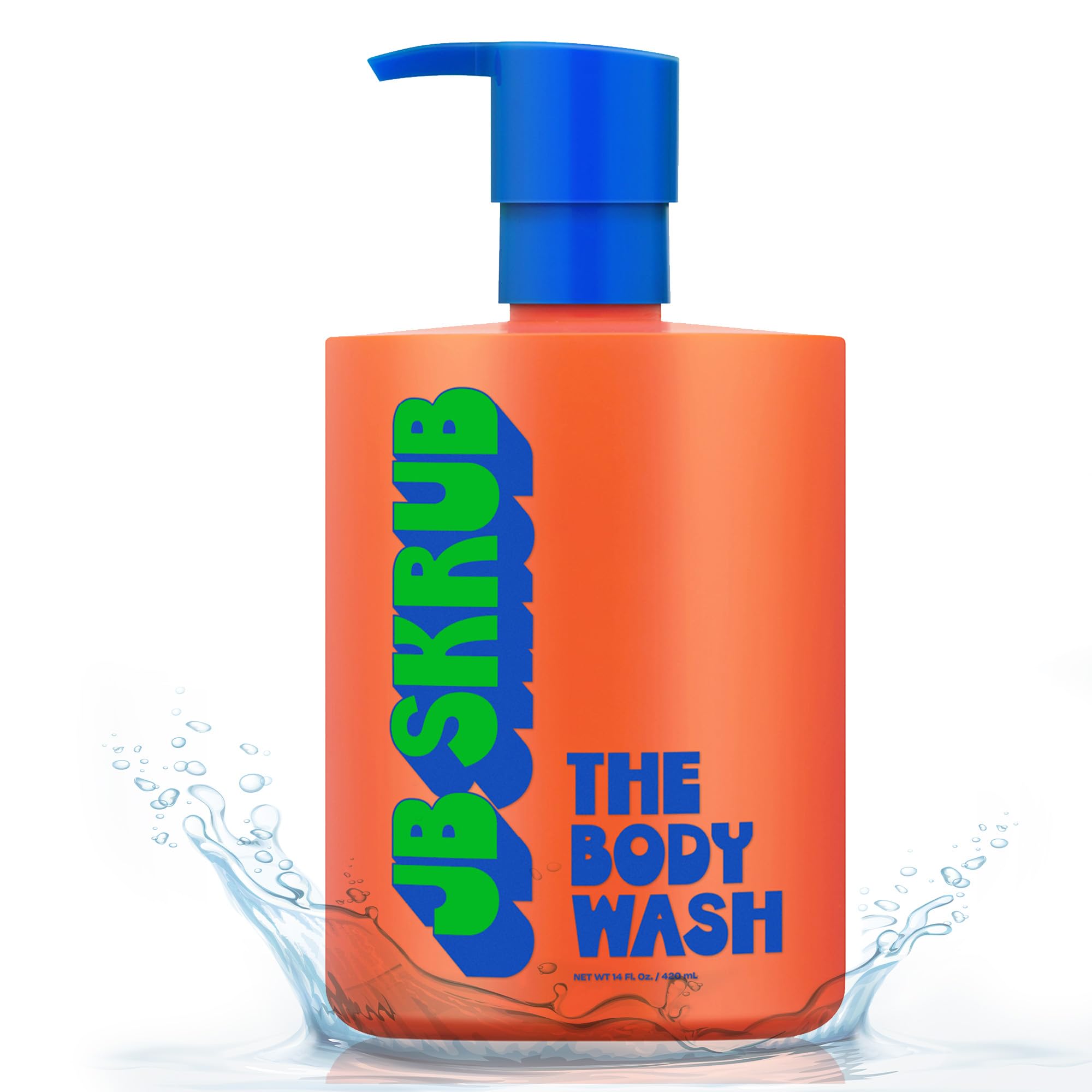JB SKRUB front bottle showing clean citrus design and youth-friendly label