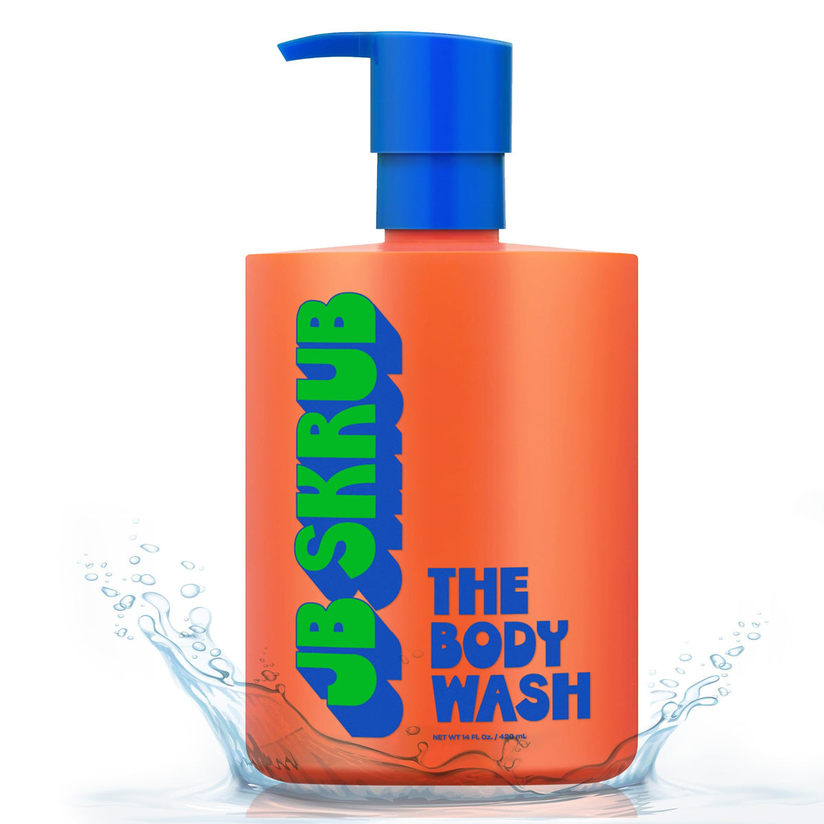 JB SKRUB front bottle showing clean citrus design and youth-friendly label