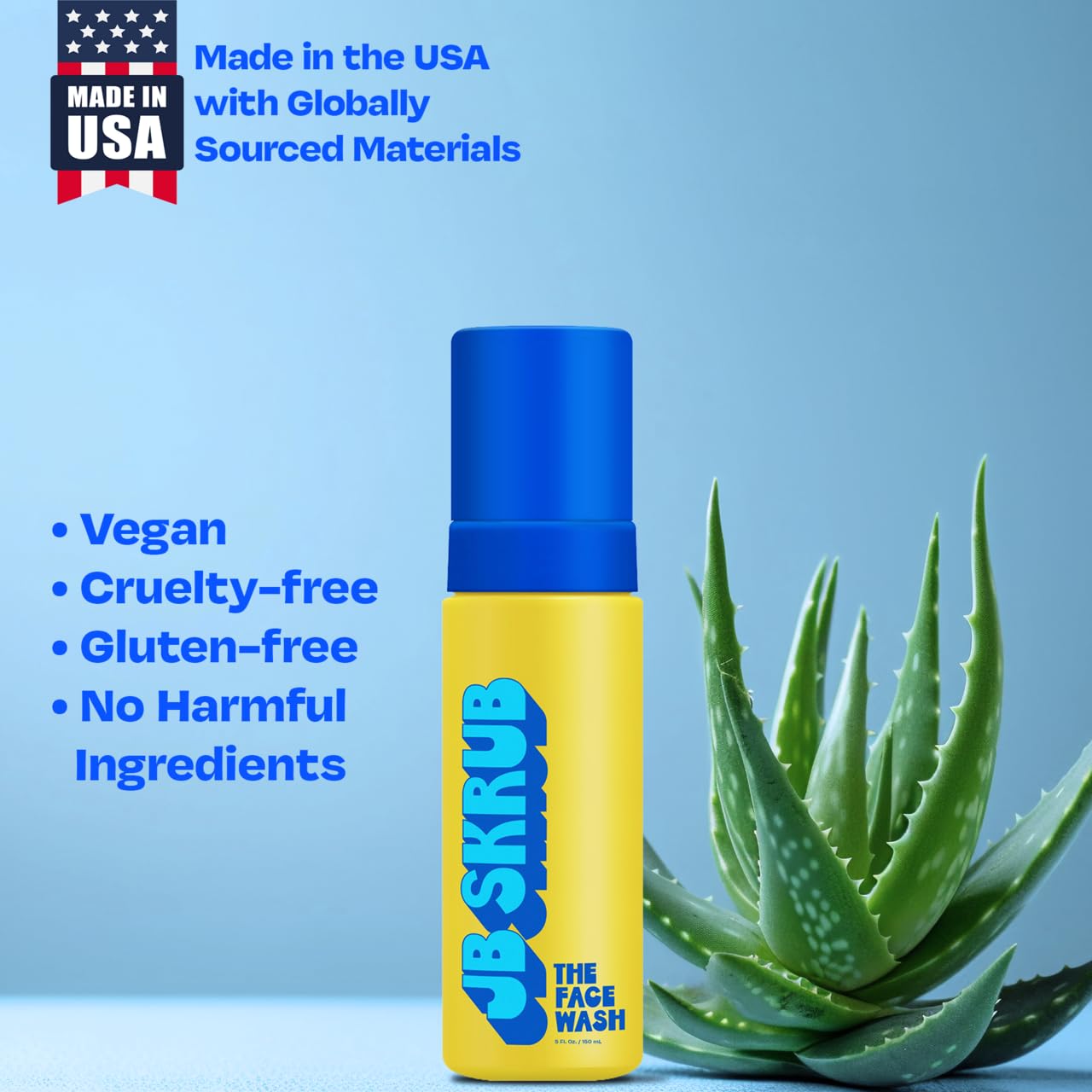 JB SKRUB bottle in gym bag showing portability and on-the-go freshness