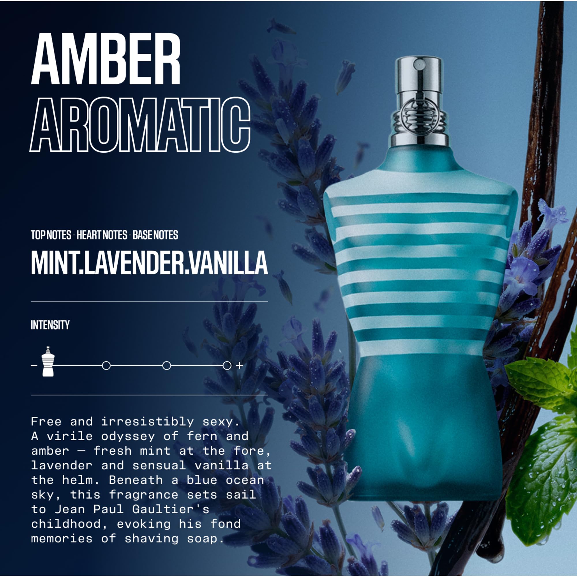 Jean Paul Gaultier close angled detail of the metal tin emphasizing durability and designer finish