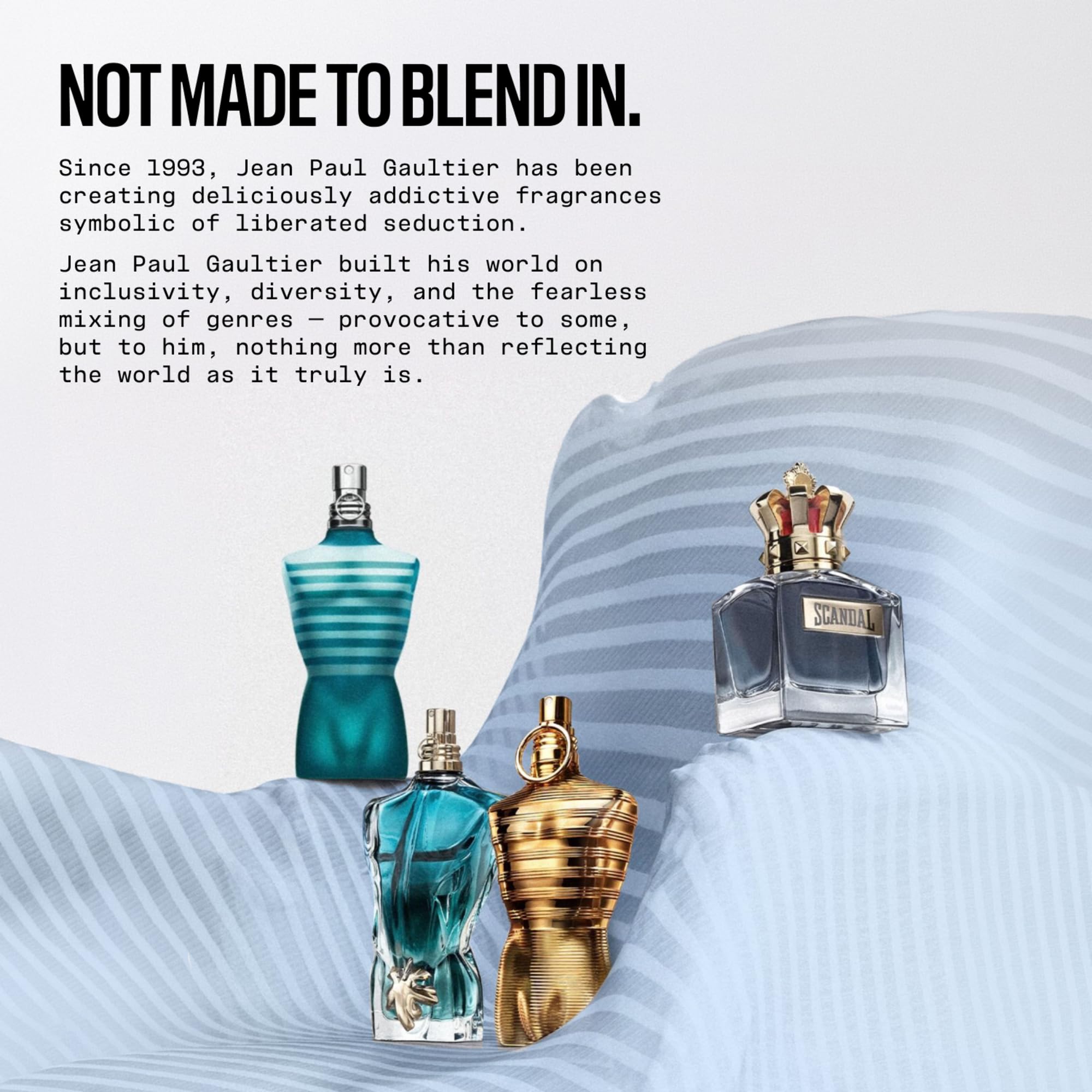 Jean Paul Gaultier Le Male nighttime styling scene showing versatile evening wear benefit