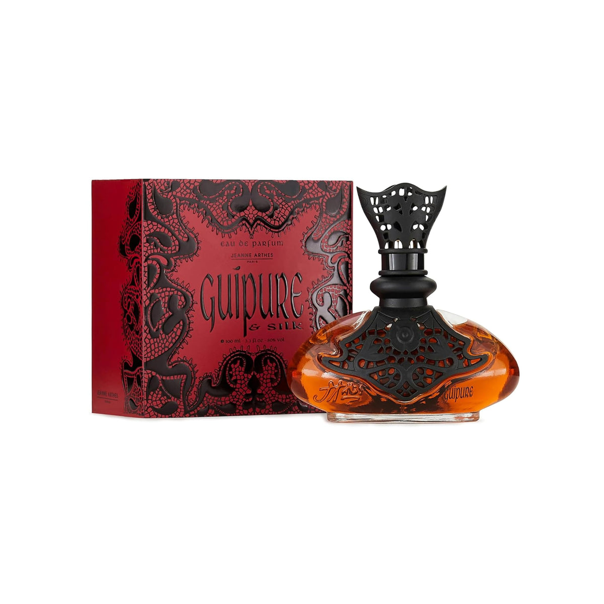 Jeanne Arthes bottle front view highlighting elegant design benefit: attractive display