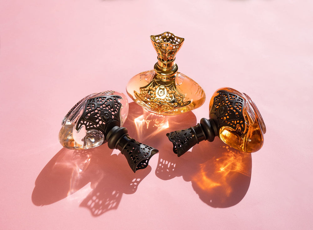 Jeanne Arthes perfume on vanity with accessories benefit: stylish everyday use