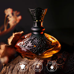 Jeanne Arthes perfume being sprayed demonstrating easy application benefit: wearable scent