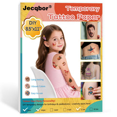 Jecqbor front packaging showing 12-set kit and paper size benefit