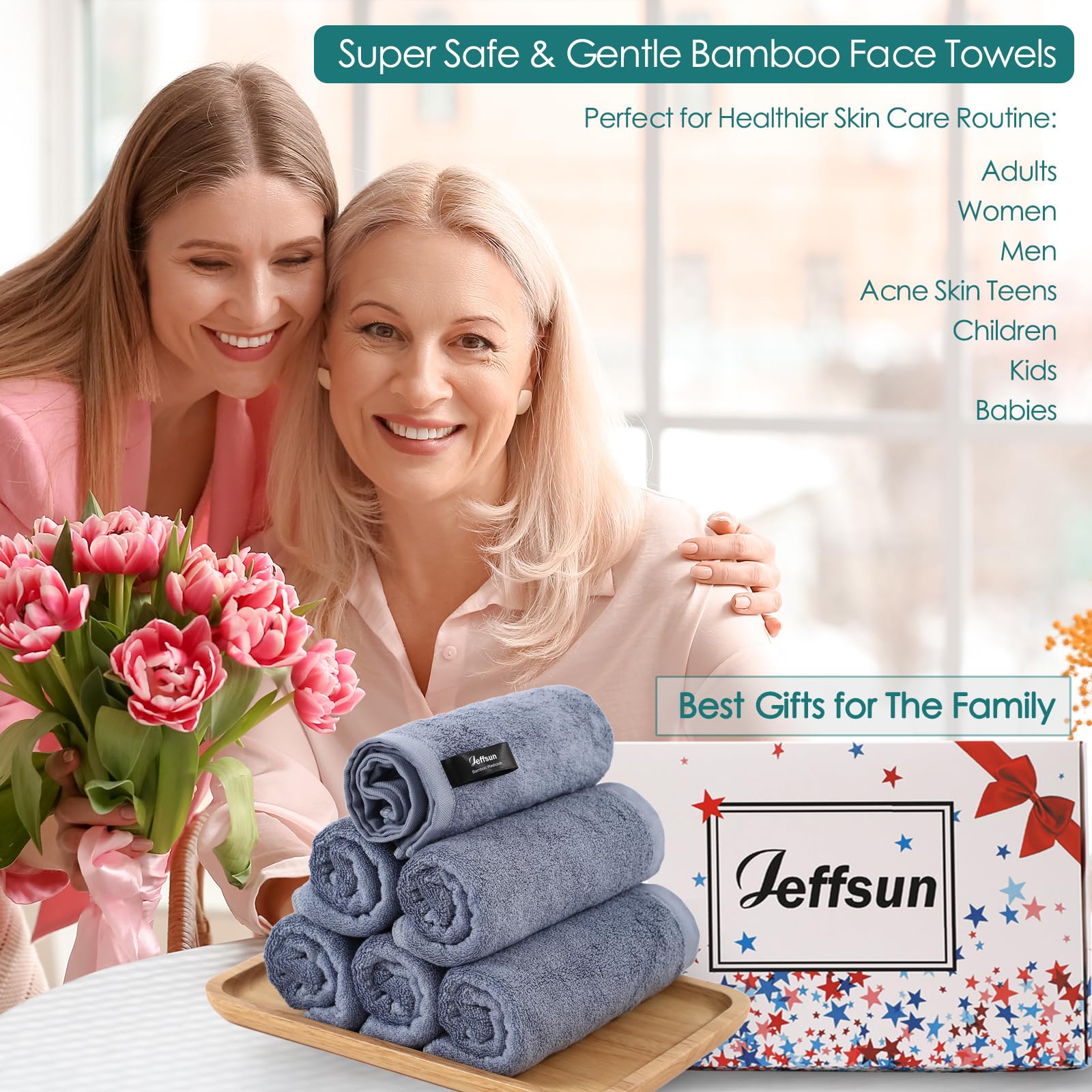 JEFFSUN used as baby washcloth on infant face, gentle for sensitive skin
