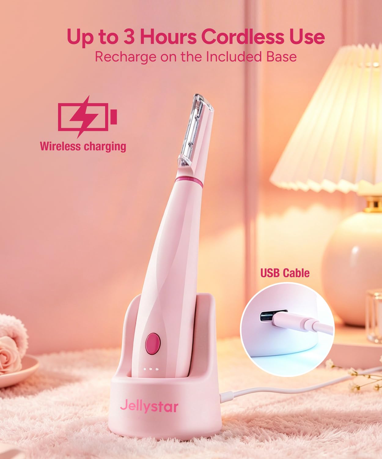 Jellystar accessory kit layout with blades and tips for easy maintenance
