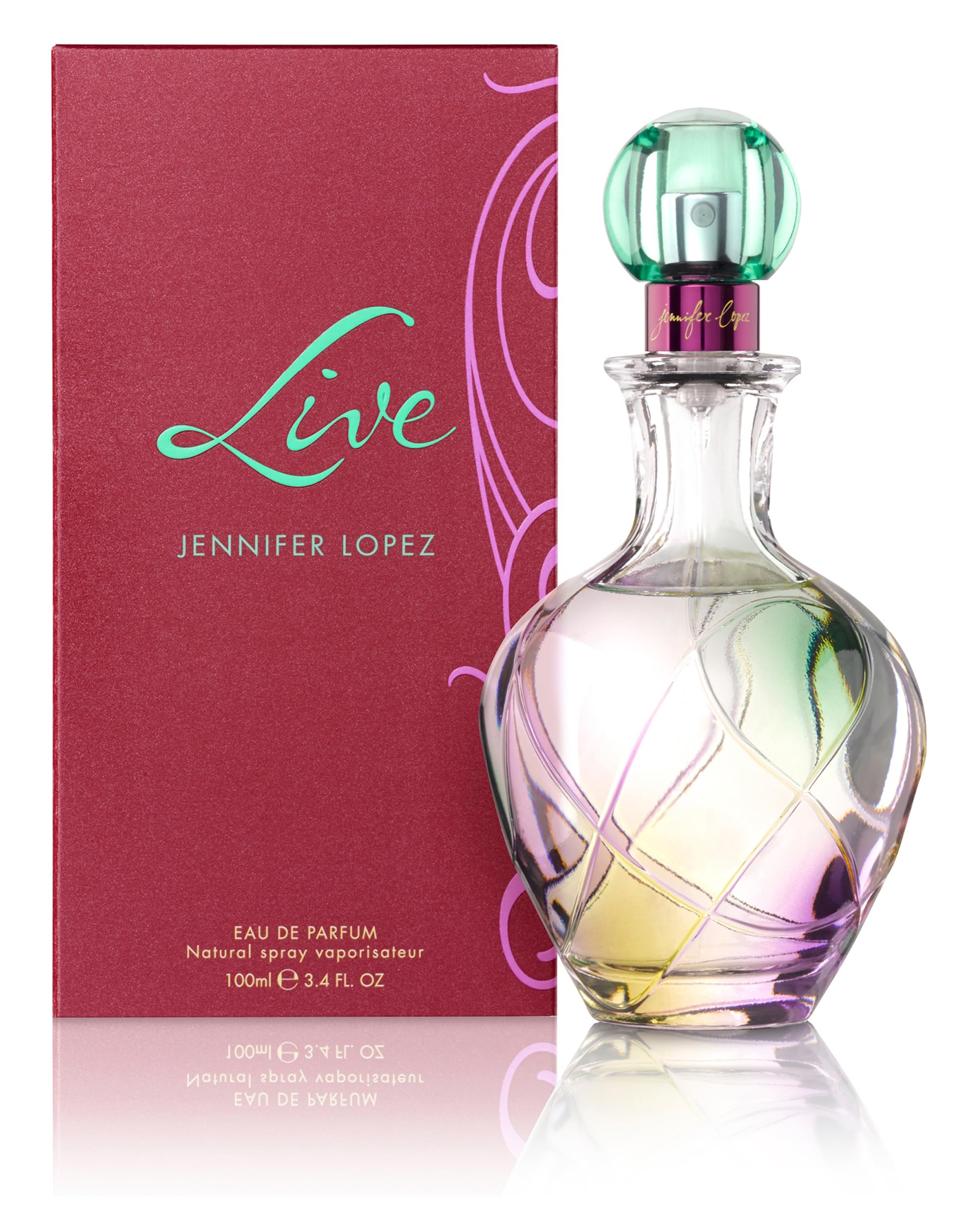 Jennifer Lopez Live By close-up of label detail highlighting product authenticity