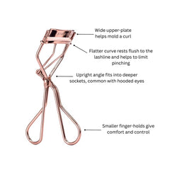 Jenny Patinkin curler held in hand to show size and ergonomic grip