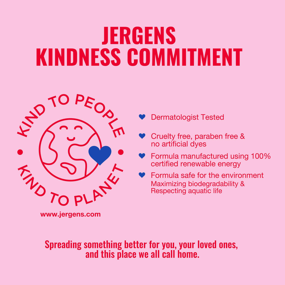 Jergens applying lotion on arm showing smoother skin benefit