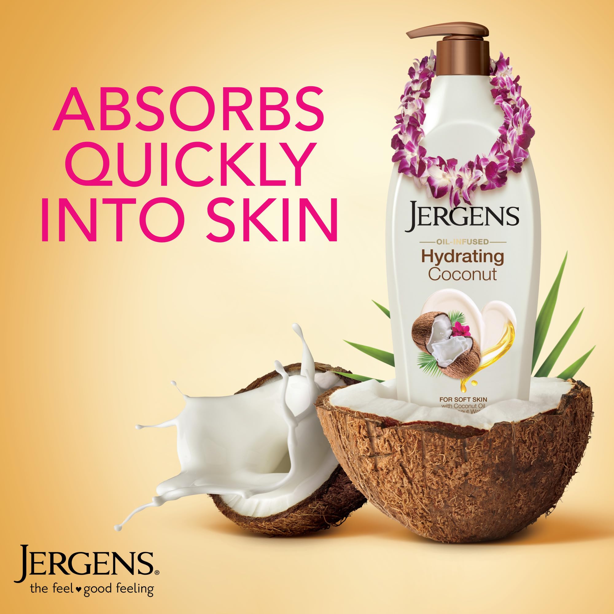 Jergens bottle open cap detail highlighting convenient dispensing and mess-free use