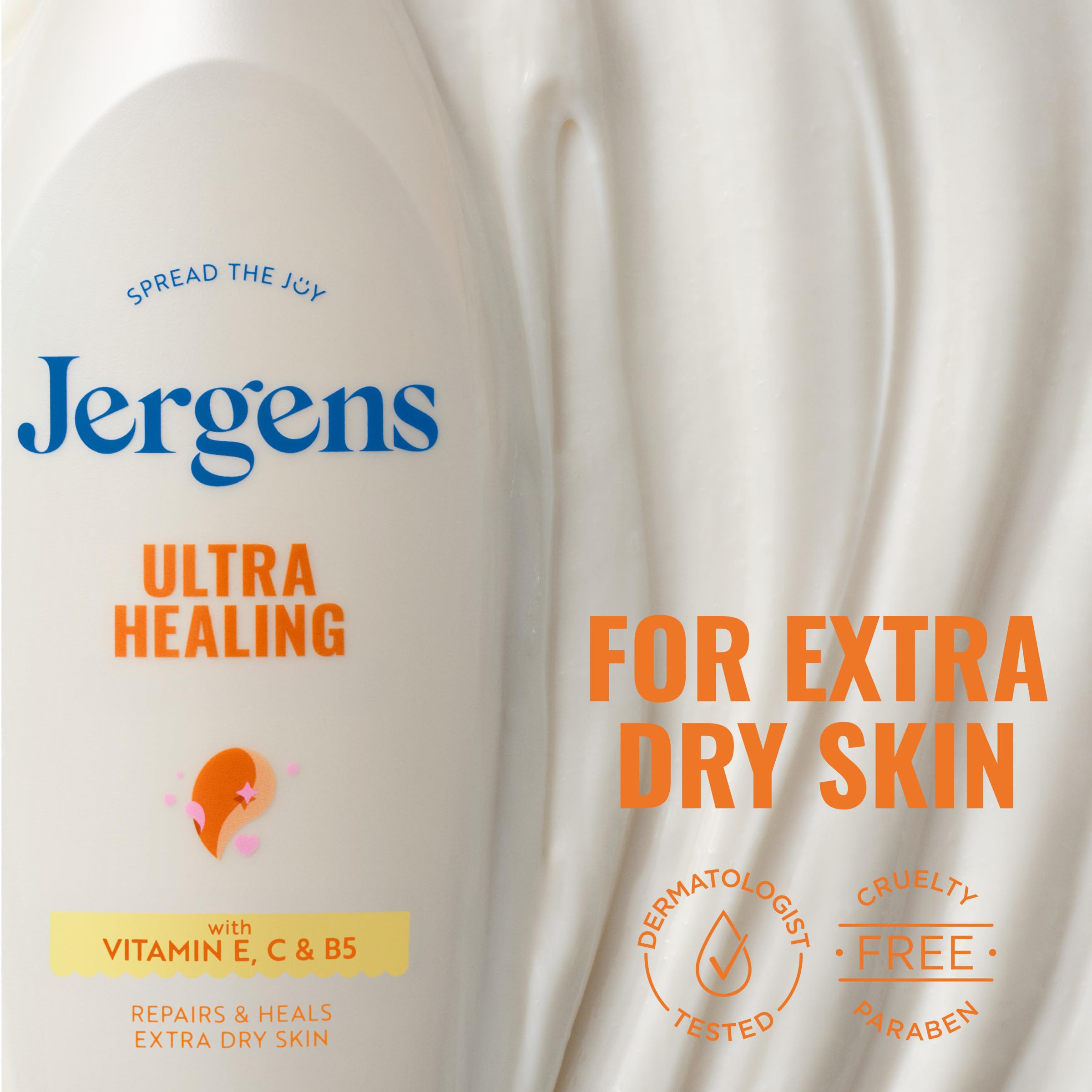 Using Jergens on elbow to soften rough skin and improve texture