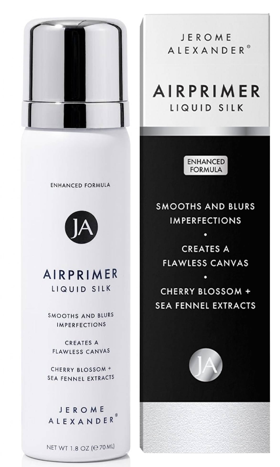 Jerome Alexander front packaging showing lightweight hydrating primer benefit