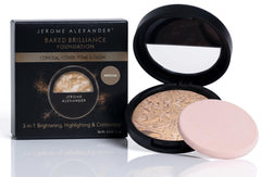 Jerome Alexander compact front view showing sleek packaging and travel ease