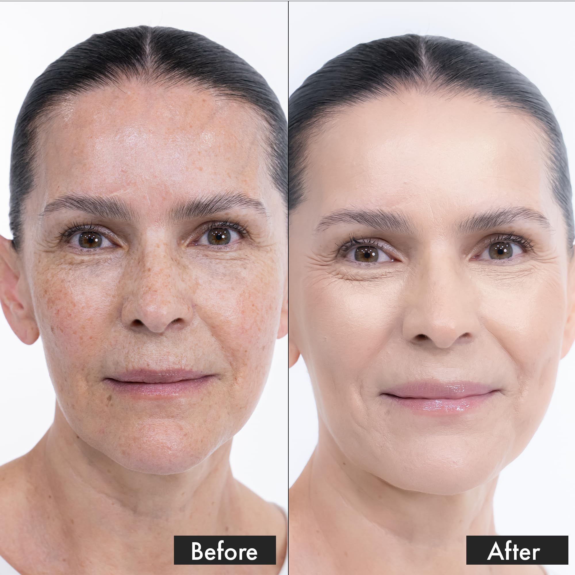 Jerome Alexander compact opened with sponge demonstrating quick touch-up convenience