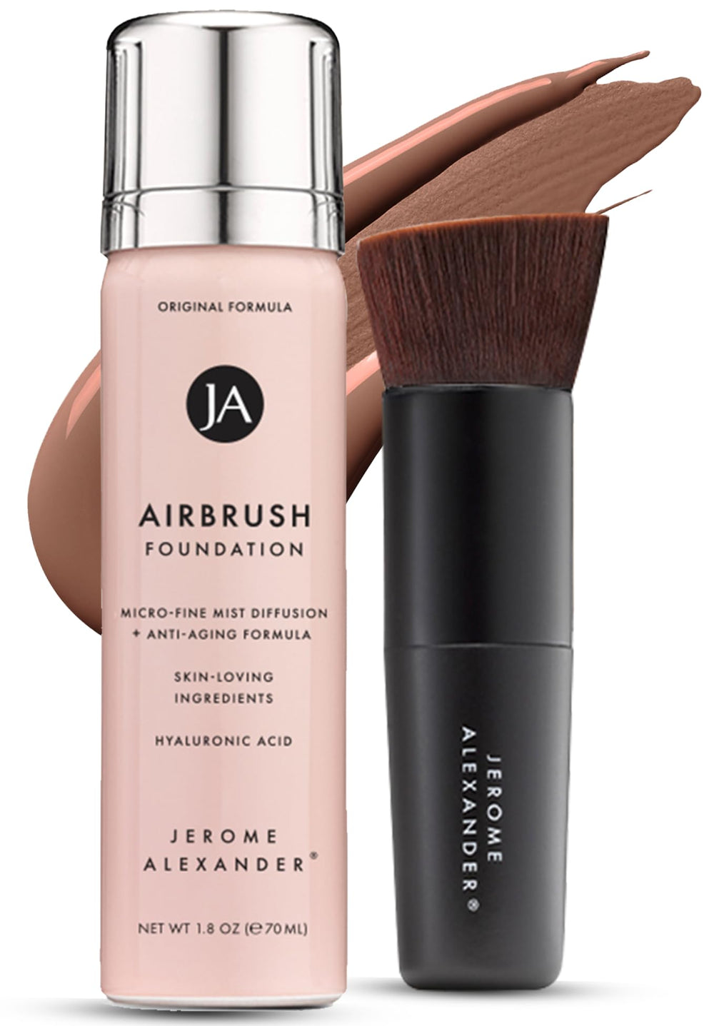 Jerome Alexander front packaging showing Bright Medium shade and kit benefit