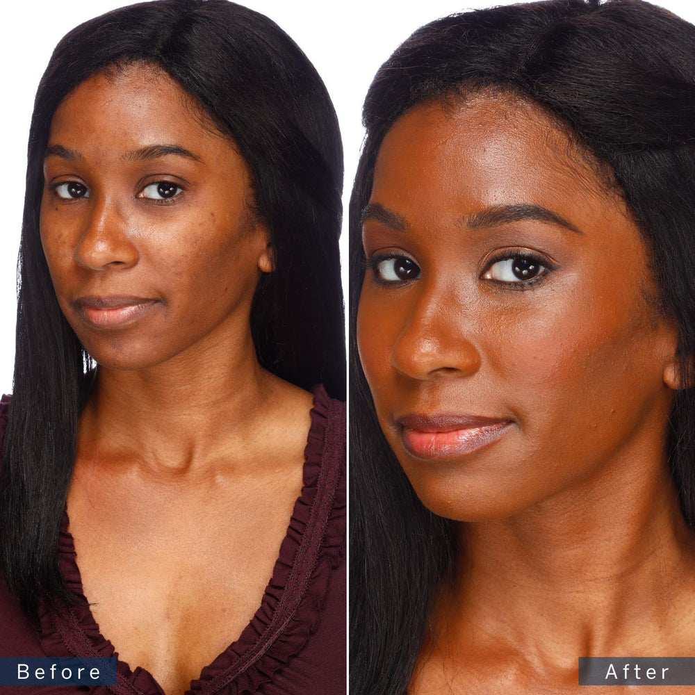 Jerome Alexander product label close-up showing shade name and clear ingredient visibility benefit