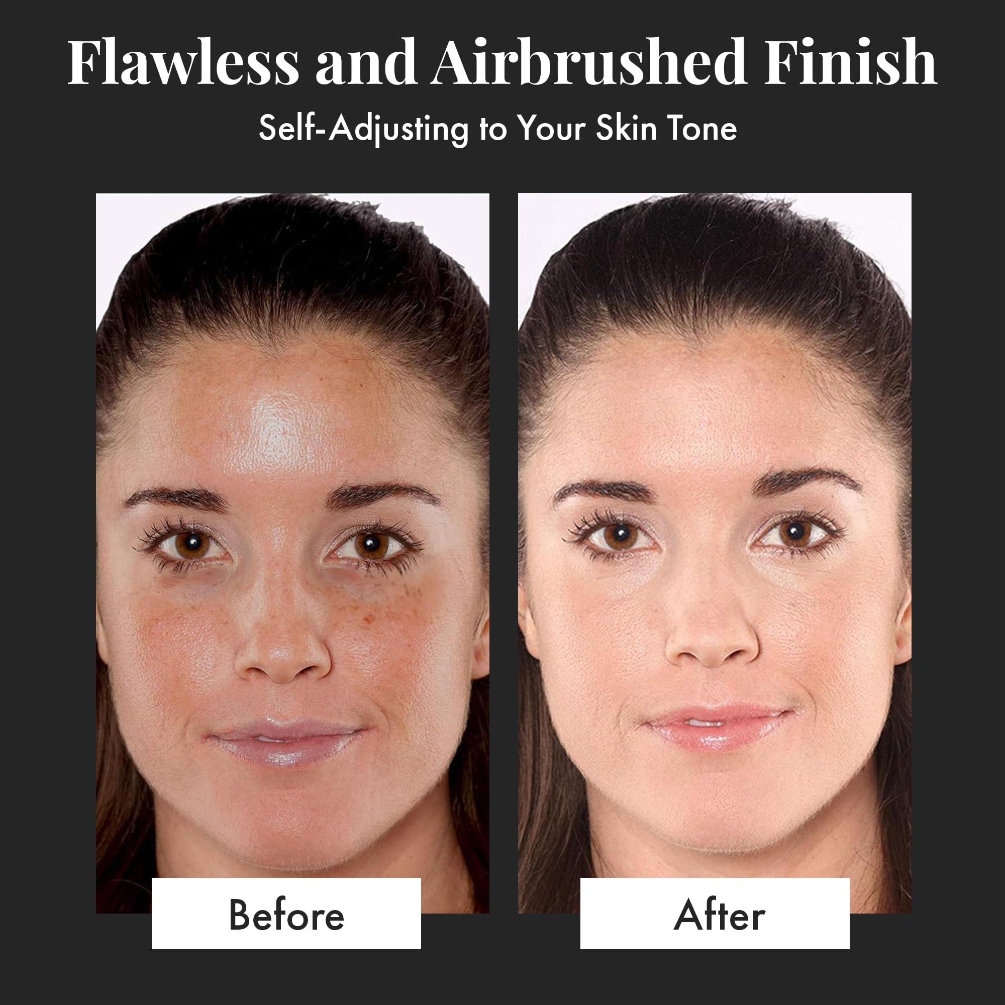 Jerome Alexander texture shot of micronized powder delivers smooth, non-cakey finish