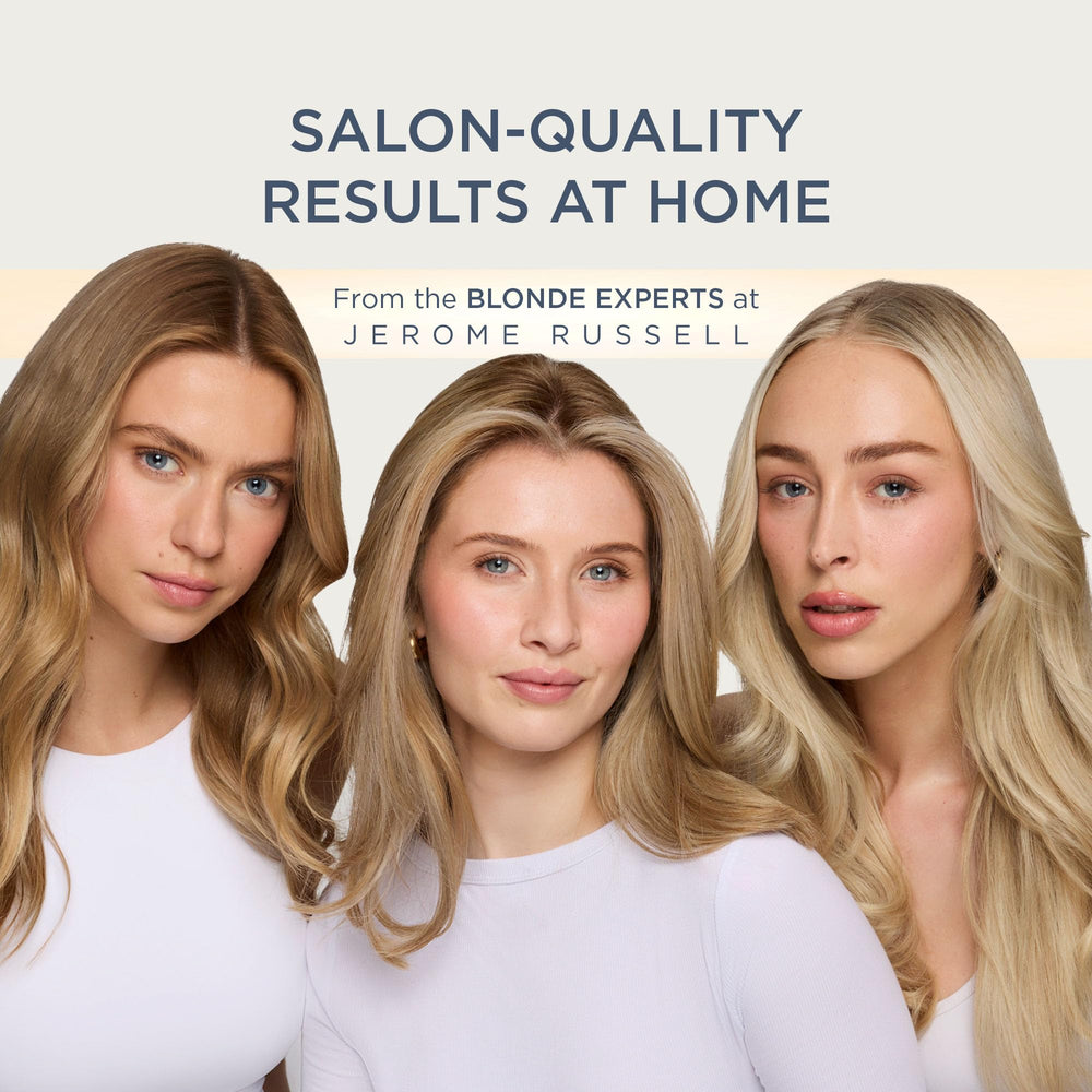 Jerome Russell platinum finish hair detail showing cool, reflective shine
