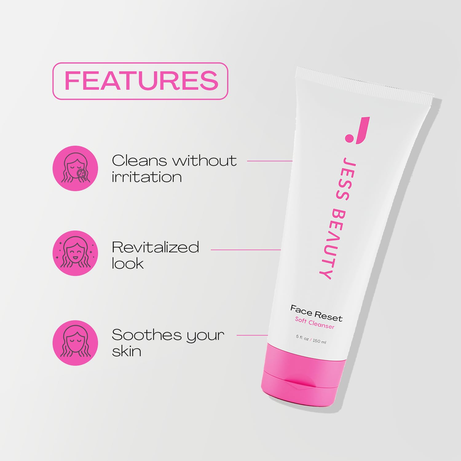 JESS BEAUTY ingredients label listing squalane hyaluronic acid benefits