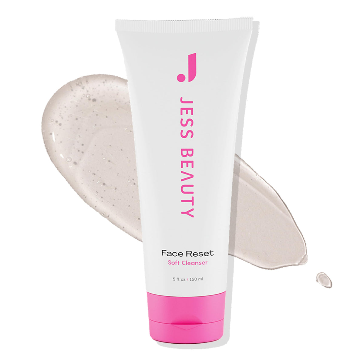 JESS BEAUTY cleanser front packaging showing product and volume benefit