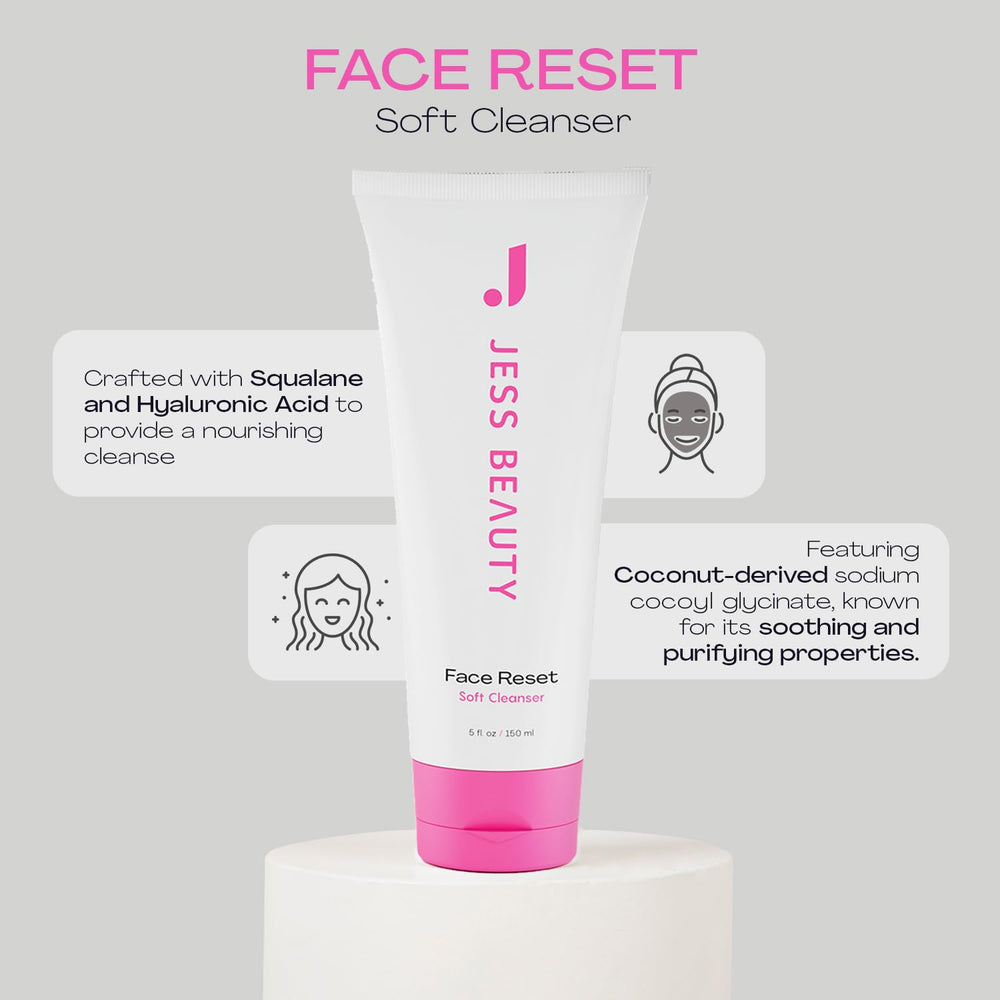 JESS BEAUTY gel texture on fingertips illustrating lightweight hydration benefit