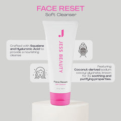 JESS BEAUTY gel texture on fingertips illustrating lightweight hydration benefit