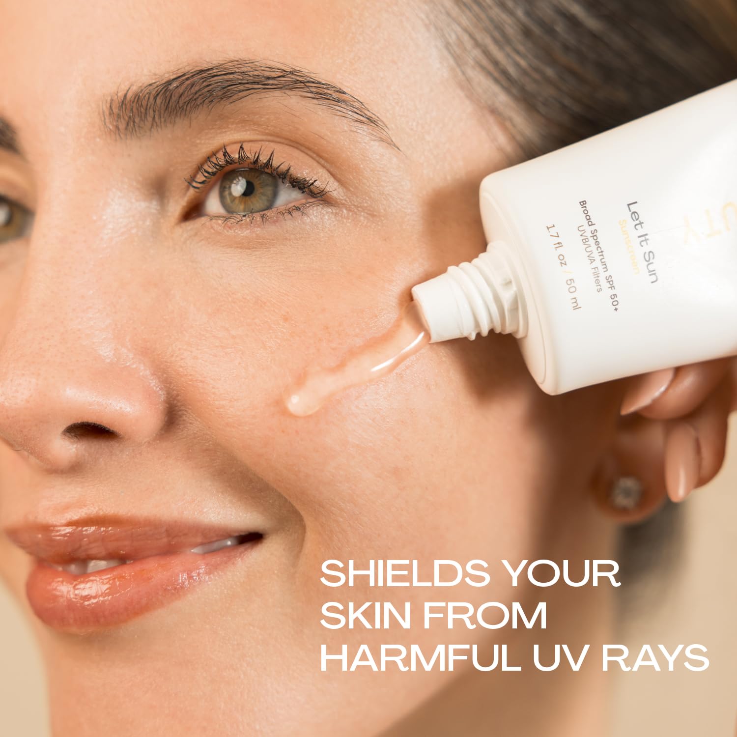 JESS BEAUTY tube on bathroom counter illustrating easy makeup layering benefit
