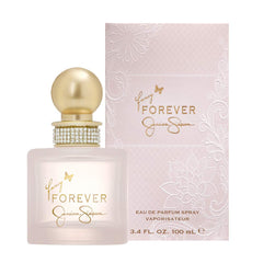 Jessica Simpson Fancy Forever bottle front view, elegant design and long-lasting scent