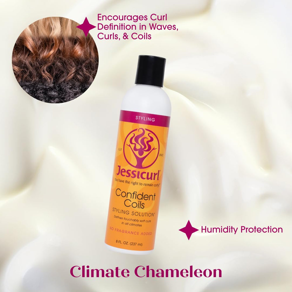 Jessicurl cream texture closeup showing smooth consistency for frizz control