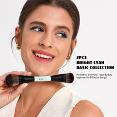 Jessup angled face brush close-up illustrating contouring control and smooth application