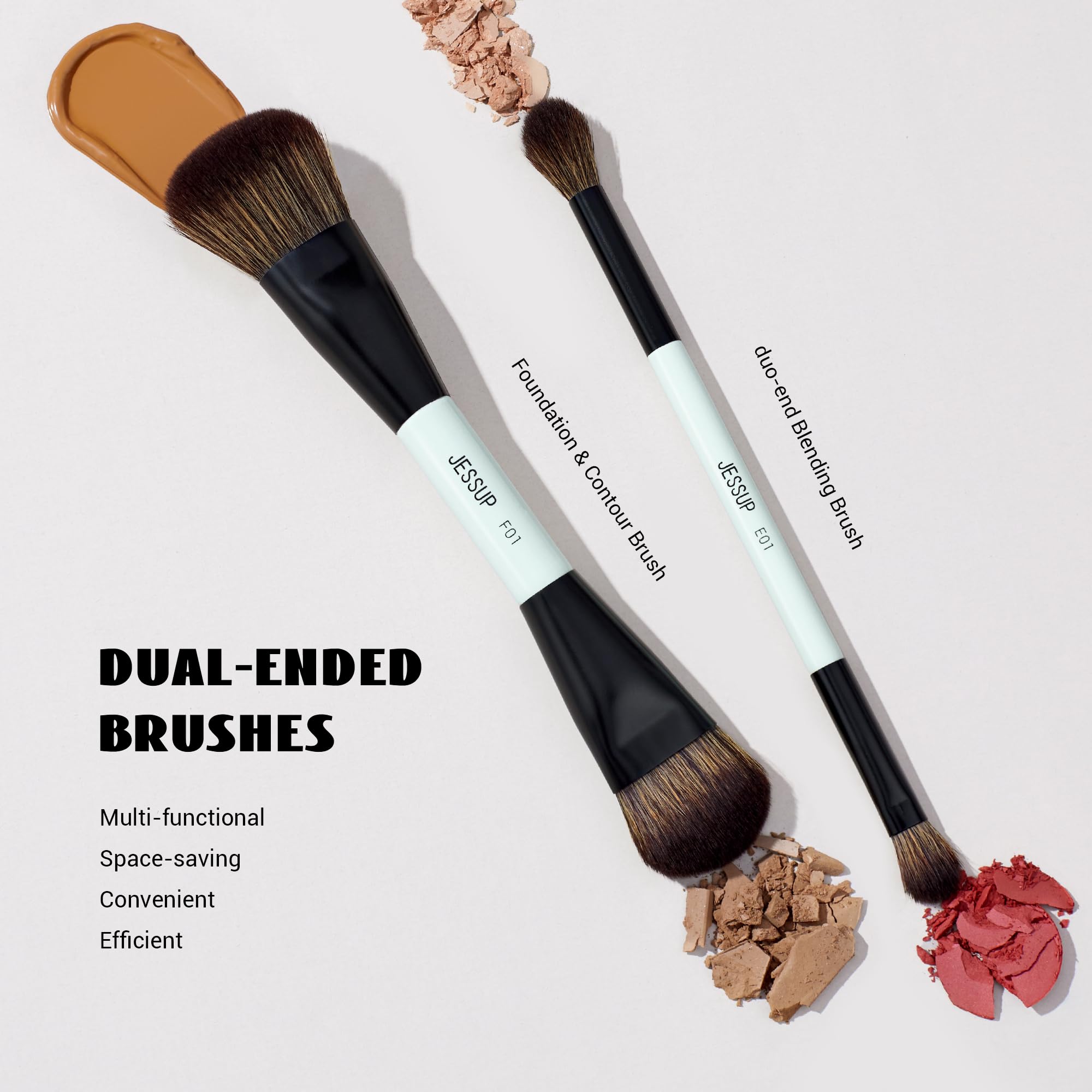 Jessup compact face head detail highlighting precision for under-eye and small areas