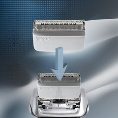 JEVONG replacement head installed performing a wet shave for smoother results