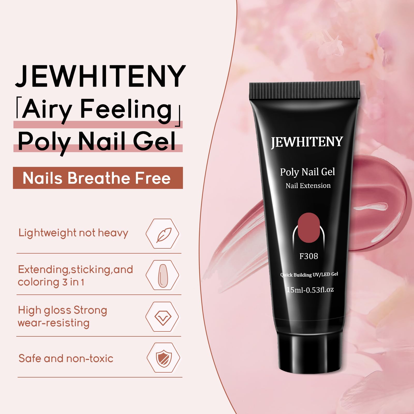 JEWHITENY dual brush pen detail for precise application and smoothing