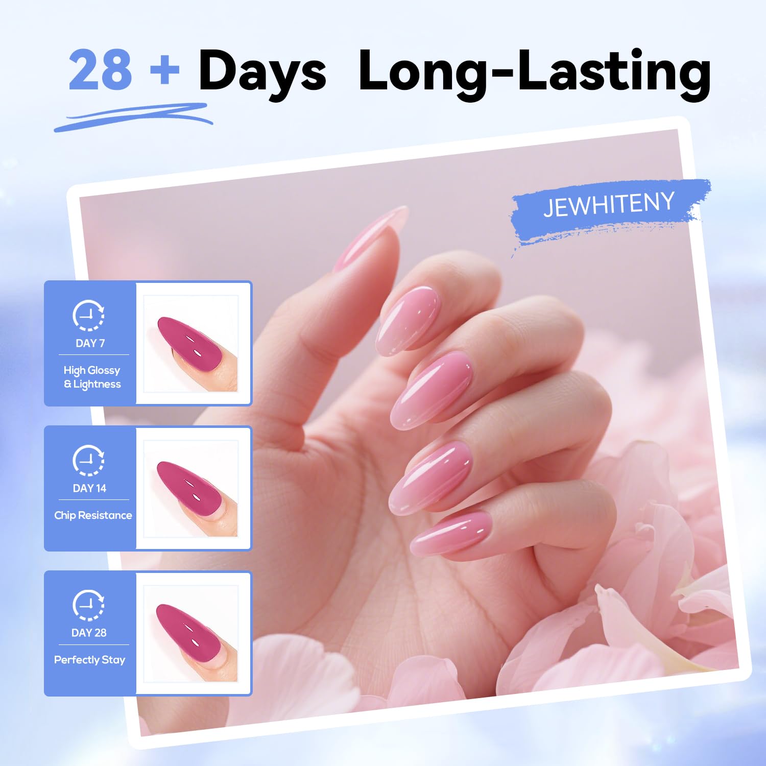 JEWHITENY size comparison with hand conveying true 15ml bottle scale